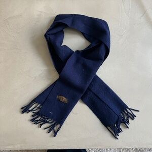 Navy 100% Wool Scarf
